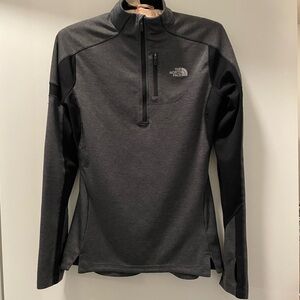 North Face Black and Gray Runners Jacket